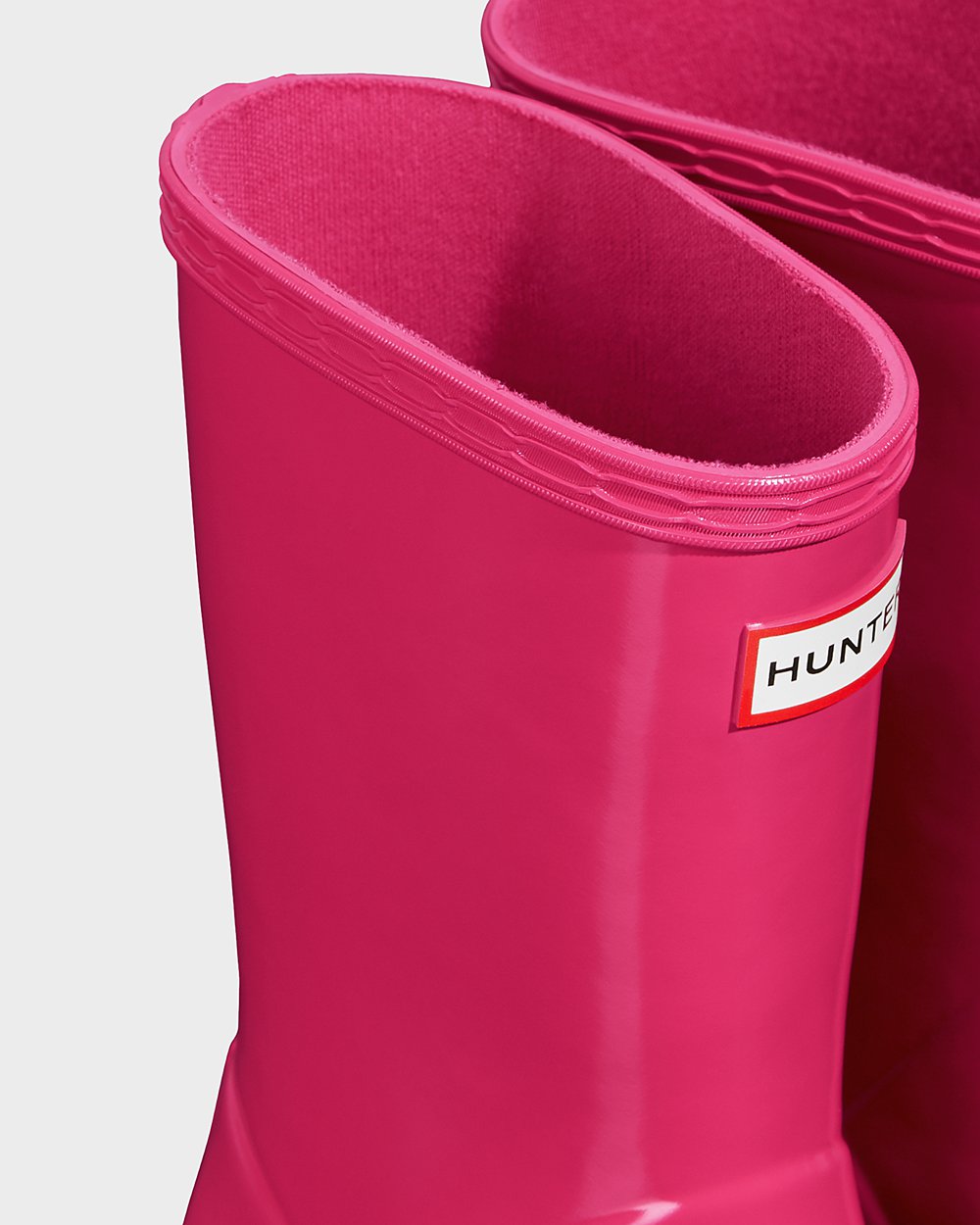 Kids Hunter Original First Classic Gloss | Rain Boots Light Pink | NZ-95643-ILNU